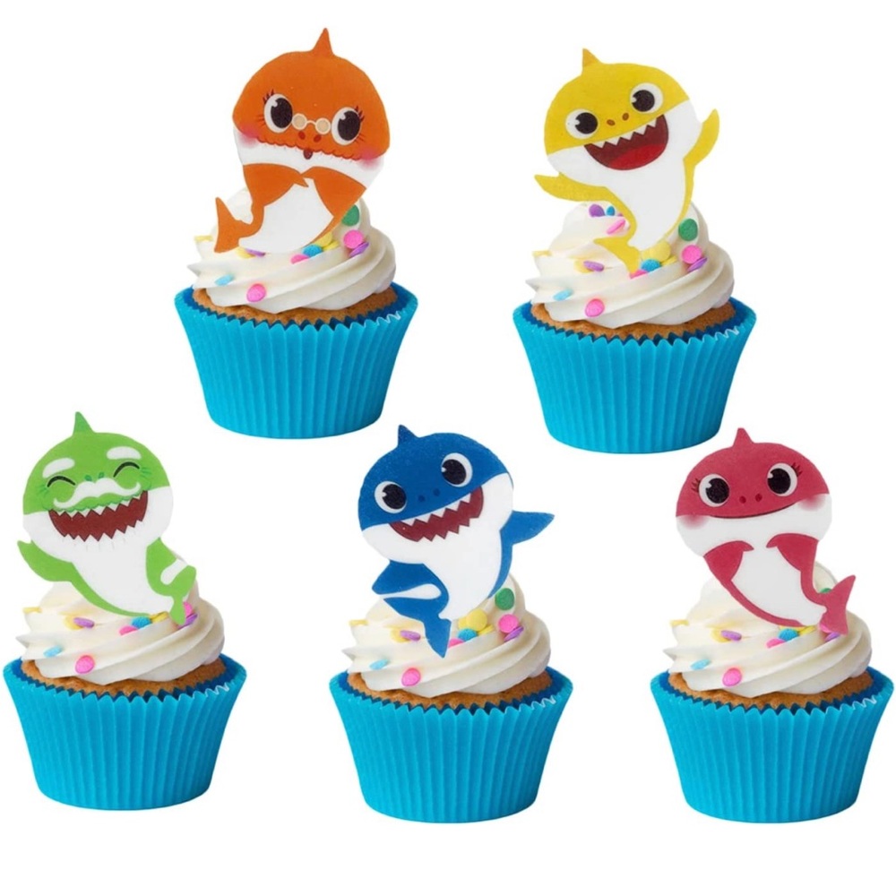 Baby Shark cupcake toppers